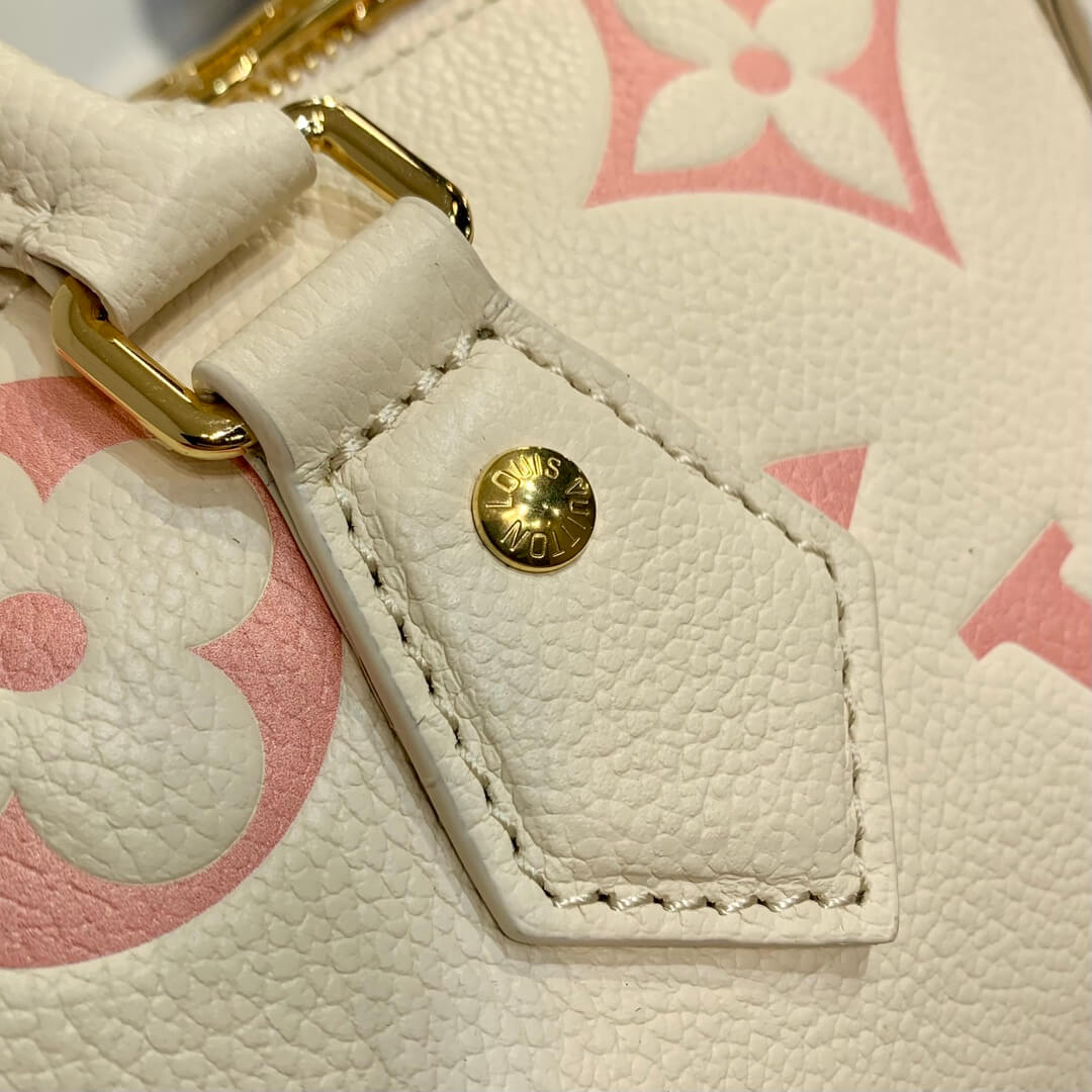 M46397 Speedy Bandoulière 20 Monogram Empreinte apricot