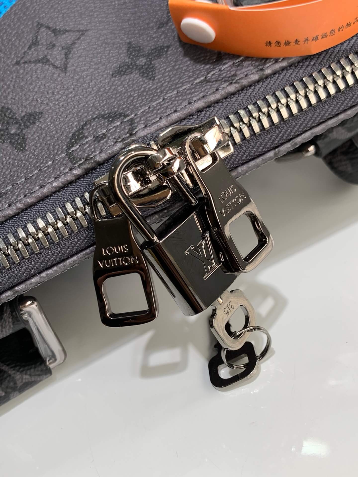 M46441 x YK KEEPALL Bandoulière 45 Monogram Black Flower COWHIDE/ REAL LEATHER