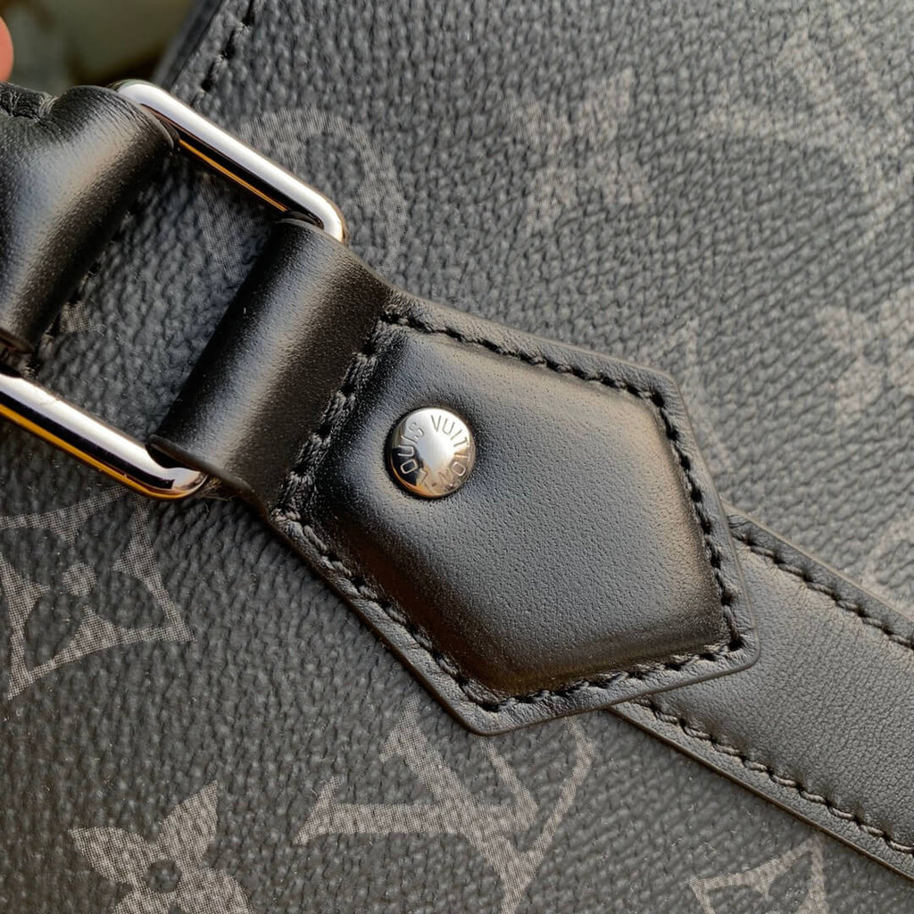 M46451 Sac Plat 24H Sac Plat 44CM Monogram Eclipse coated canvas black