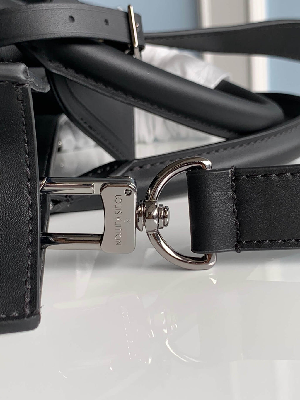 M46452 SAC PLAT MM Handbag Monogram Chess 36.5cm black