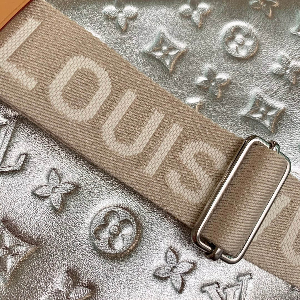M57913 Coussin Monogram 26cm silver Female bag All leather