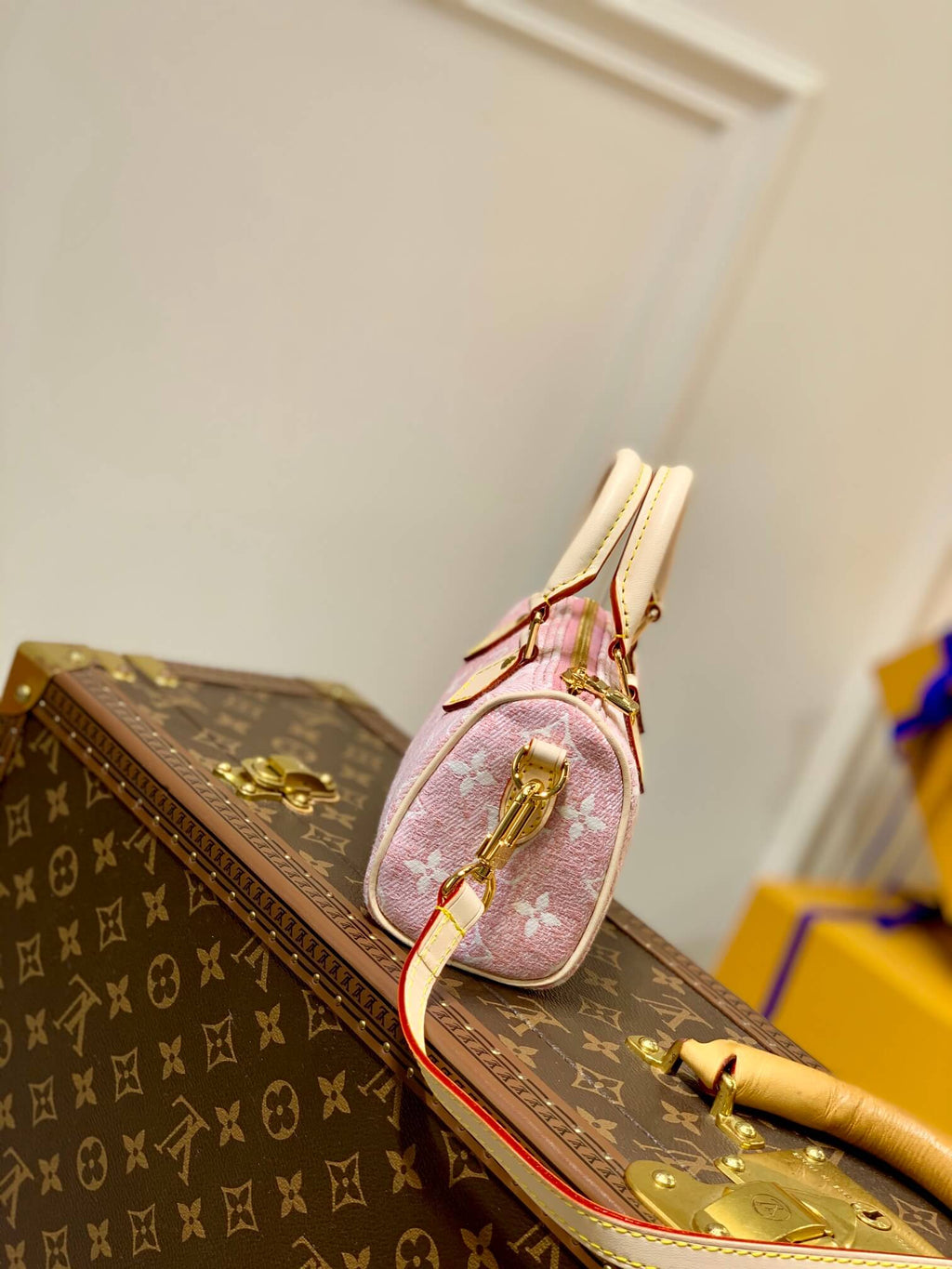M81213 Pink Jeans Nano Speedy Monogram 16cm