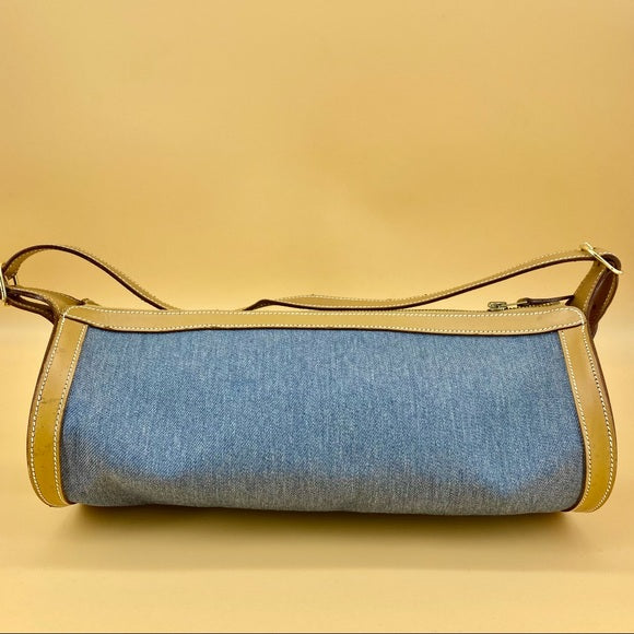 Hermès Vintage Blue Denim Fabric shoulder bag TWS