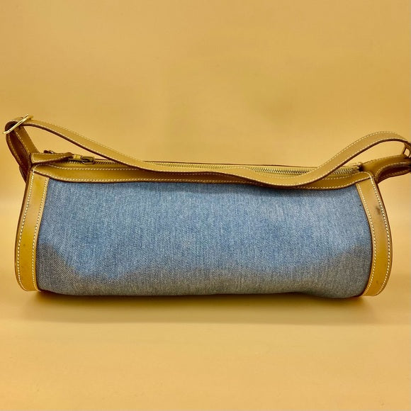 Hermès Vintage Blue Denim Fabric shoulder bag TWS