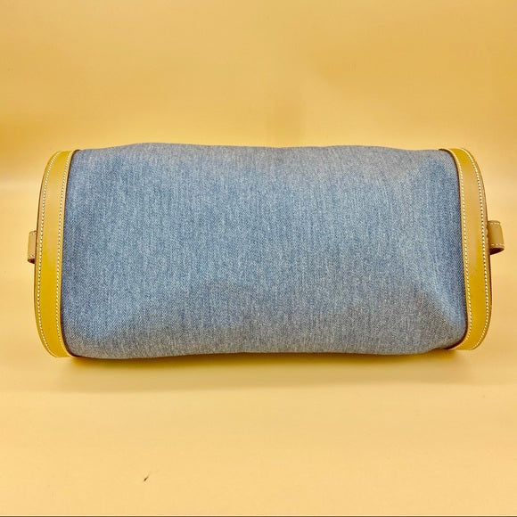 Hermès Vintage Blue Denim Fabric shoulder bag TWS