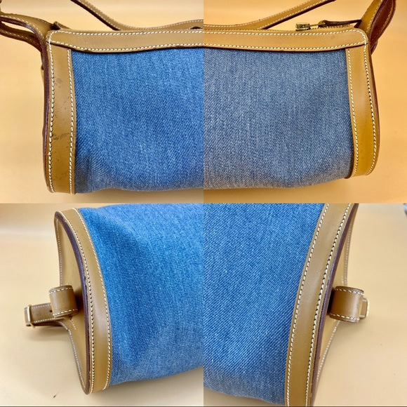 Hermès Vintage Blue Denim Fabric shoulder bag TWS
