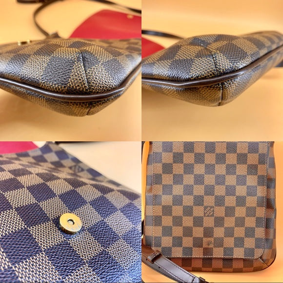 LOUIS VUITTON Damier Ebene M1:1 Reptte Salsa Bag