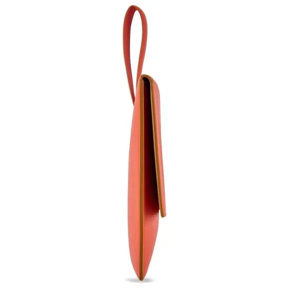 Ferragamo Leather Clutch with Strap