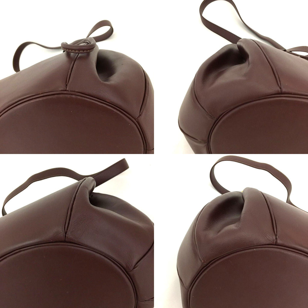 Must De Cartier Bordeaux Leather Shoulder Bag