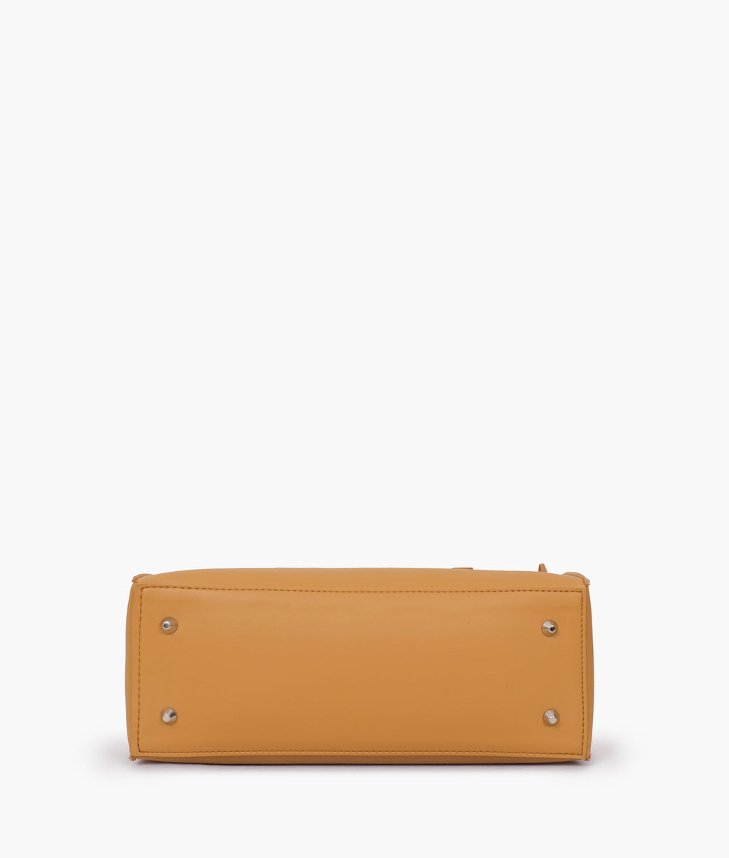 Mustard satchel tote bag