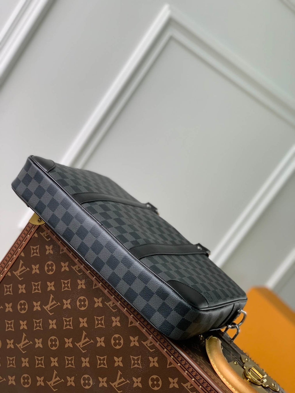 N40445 Porte-Documents Voyage PM 36.5cm Damier Graphite black