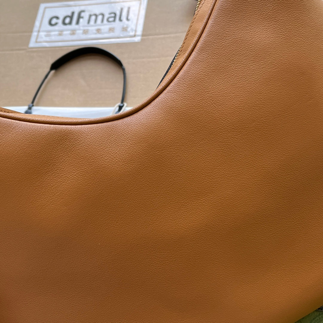 Atache Large Shoulder Bag Brown For Women, Women’s Bags 13.8in/35cm GlamiÃ¢â‚¬Å½ 702823 UXWBG 3162