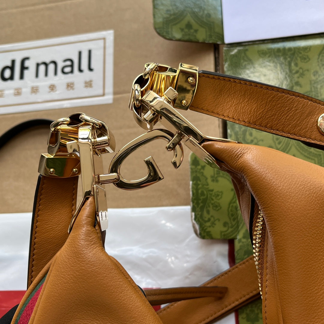 Atache Large Shoulder Bag Brown For Women, Women’s Bags 13.8in/35cm GlamiÃ¢â‚¬Å½ 702823 UXWBG 3162