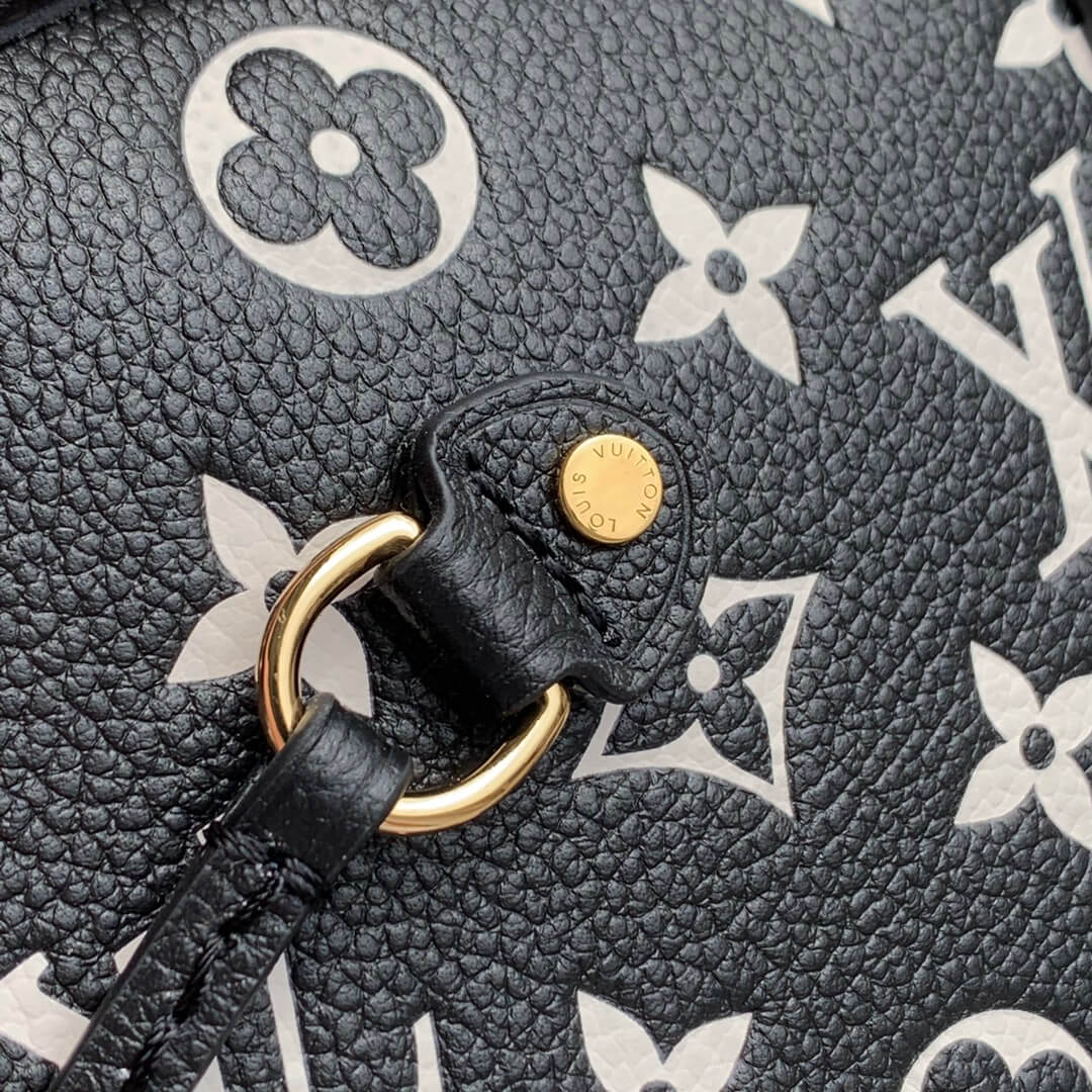 Neverfull Monogram Empreinte M46103 Black White Pink