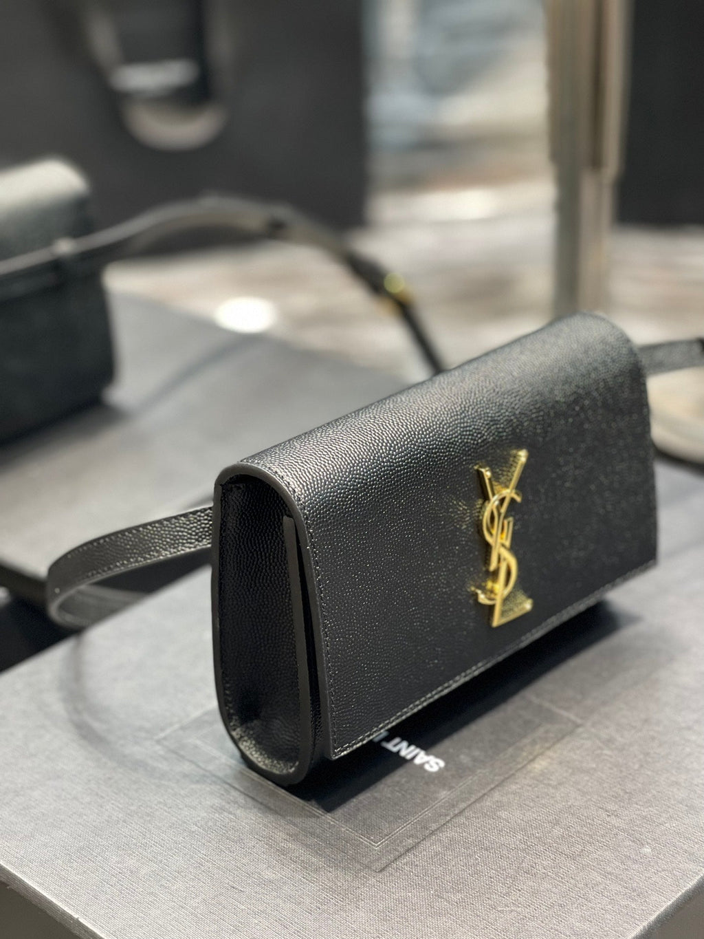 Top Quality Kate Belt Bag Black For Women, Women’s Bags 7in/18cm YSL 534395BOW0J1000