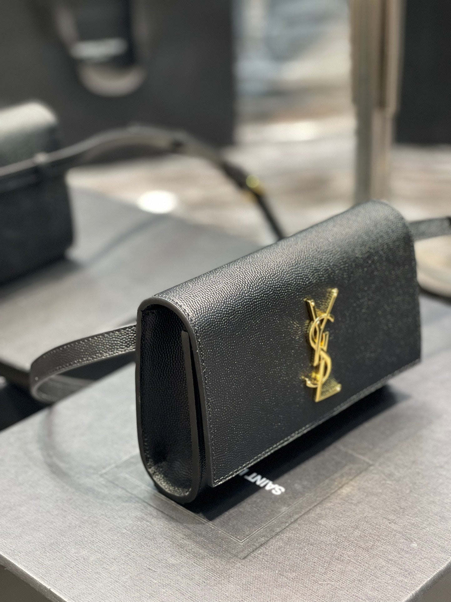 Top Quality Kate Belt Bag Black For Women, Women’s Bags 7in/18cm YSL 534395BOW0J1000