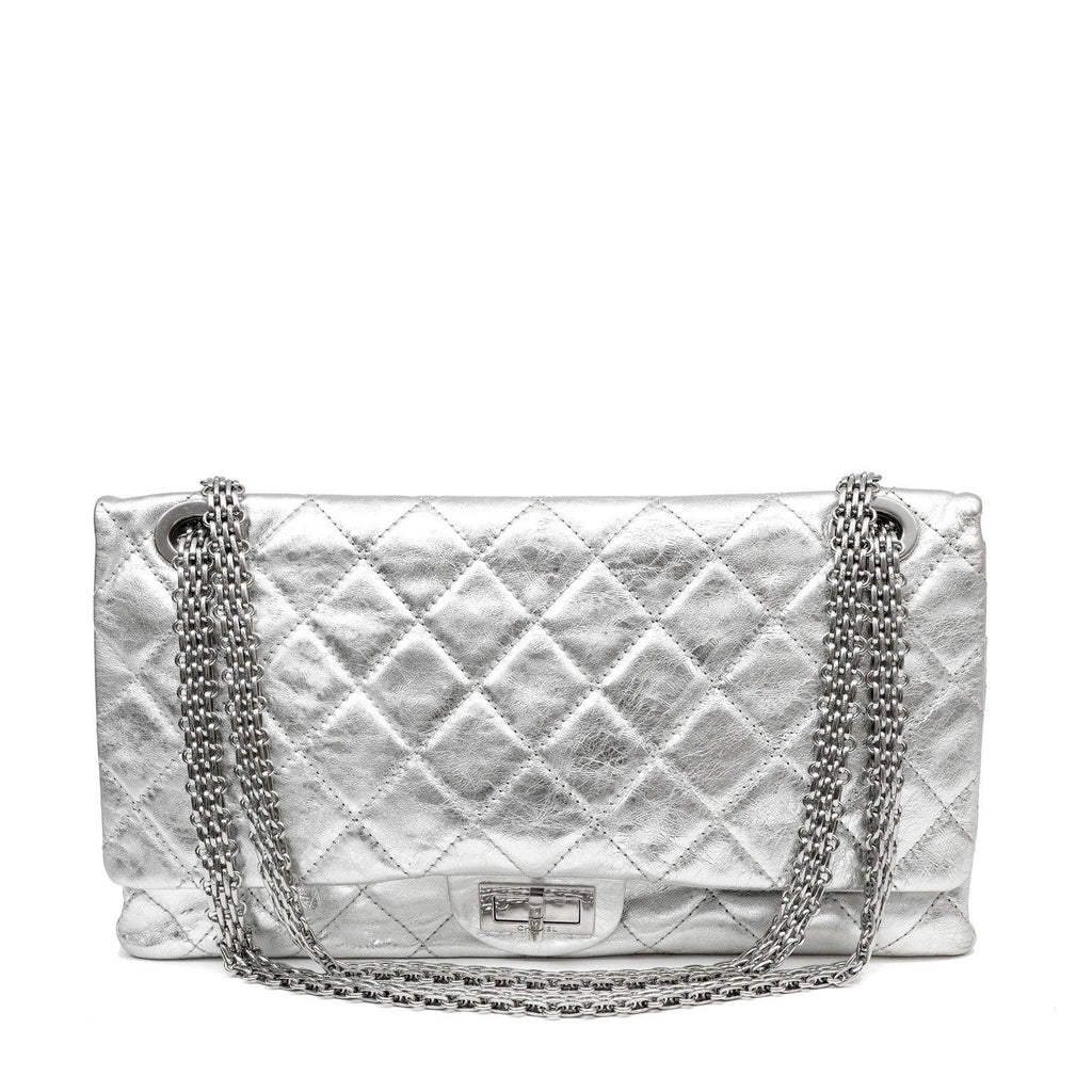 Chanel Metallic SiLouis Vuittoner Maxi Classic Reissue 2.55