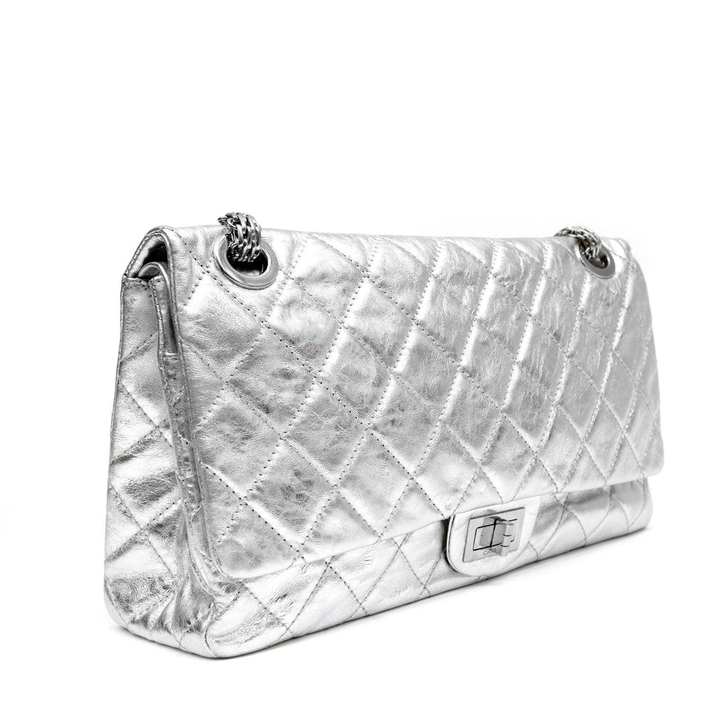 Chanel Metallic SiLouis Vuittoner Maxi Classic Reissue 2.55