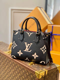 M45659 ONTHEGO PM tote bag monogrm empreinte leather black