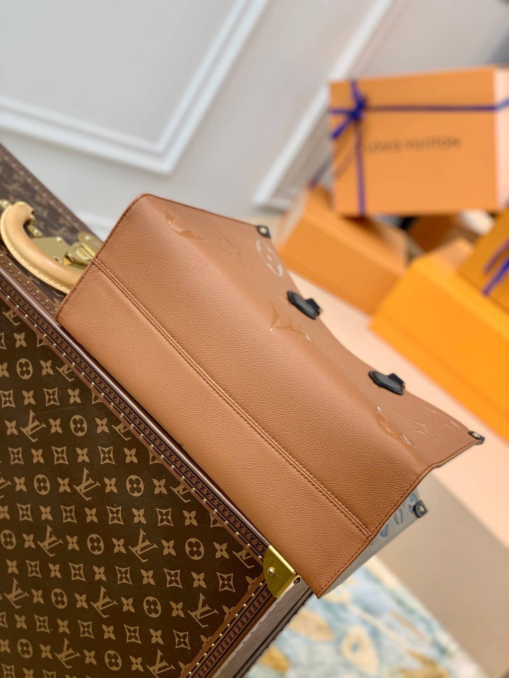 OnTheGo MM Bag Monogram Empreinte M58522 Brown