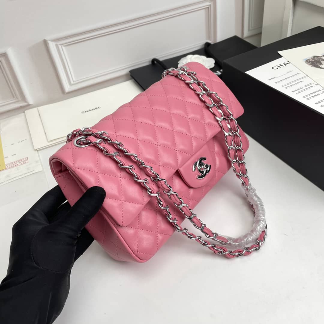 ChanelLarge Classic Handbag SiLouis Vuittoner Hardware PiNike For Women, Women’s Handbags, Shoulder Bags 11.8in/30cm