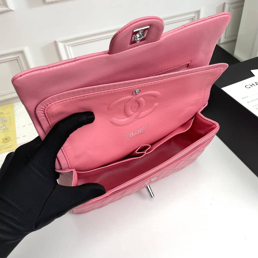 ChanelLarge Classic Handbag SiLouis Vuittoner Hardware PiNike For Women, Women’s Handbags, Shoulder Bags 11.8in/30cm