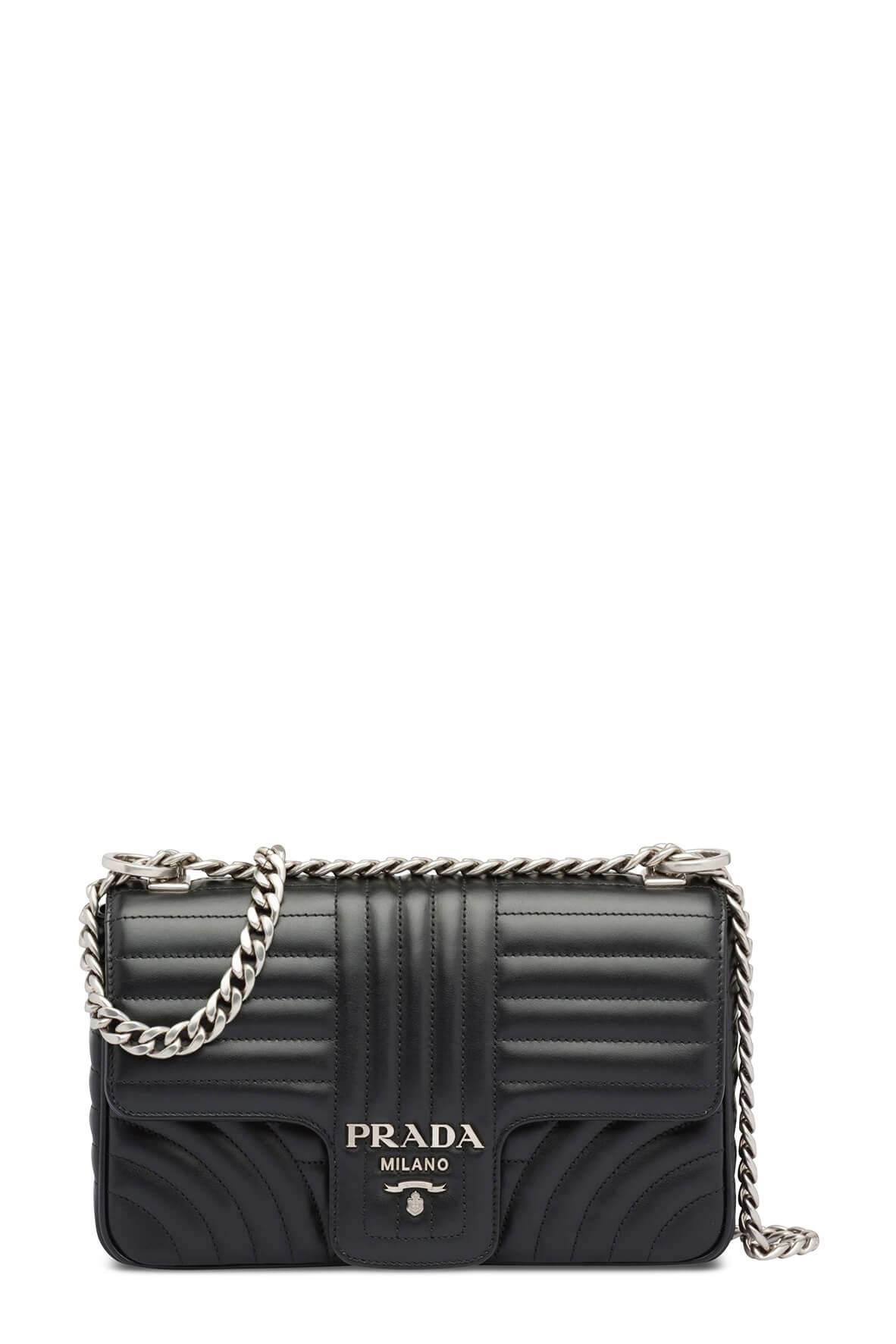 Diagramme Medium Shoulder Bag Black with SiLouis Vuittoner Hardware