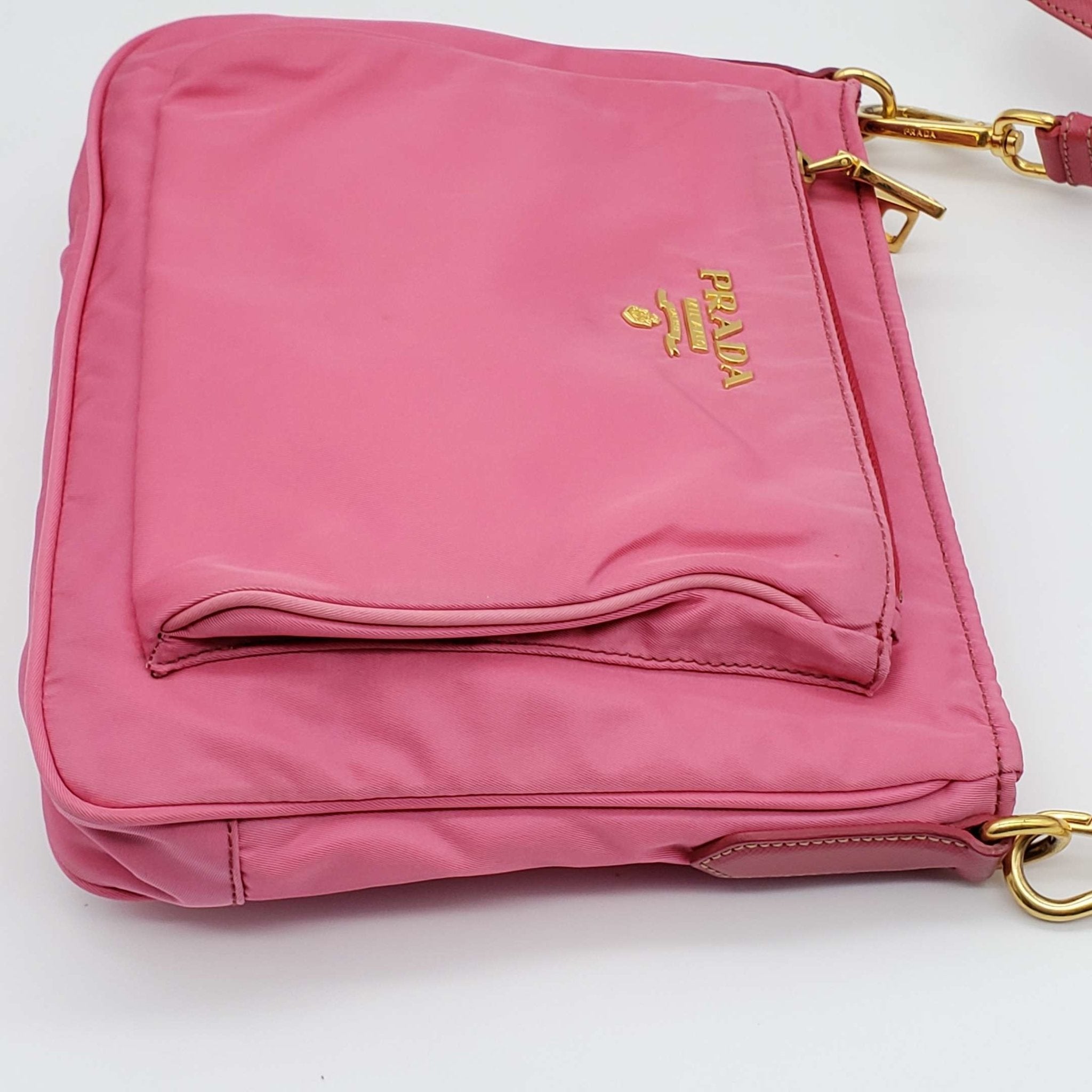 Prada Tessuto Nylon Messenger Crossbody Bag