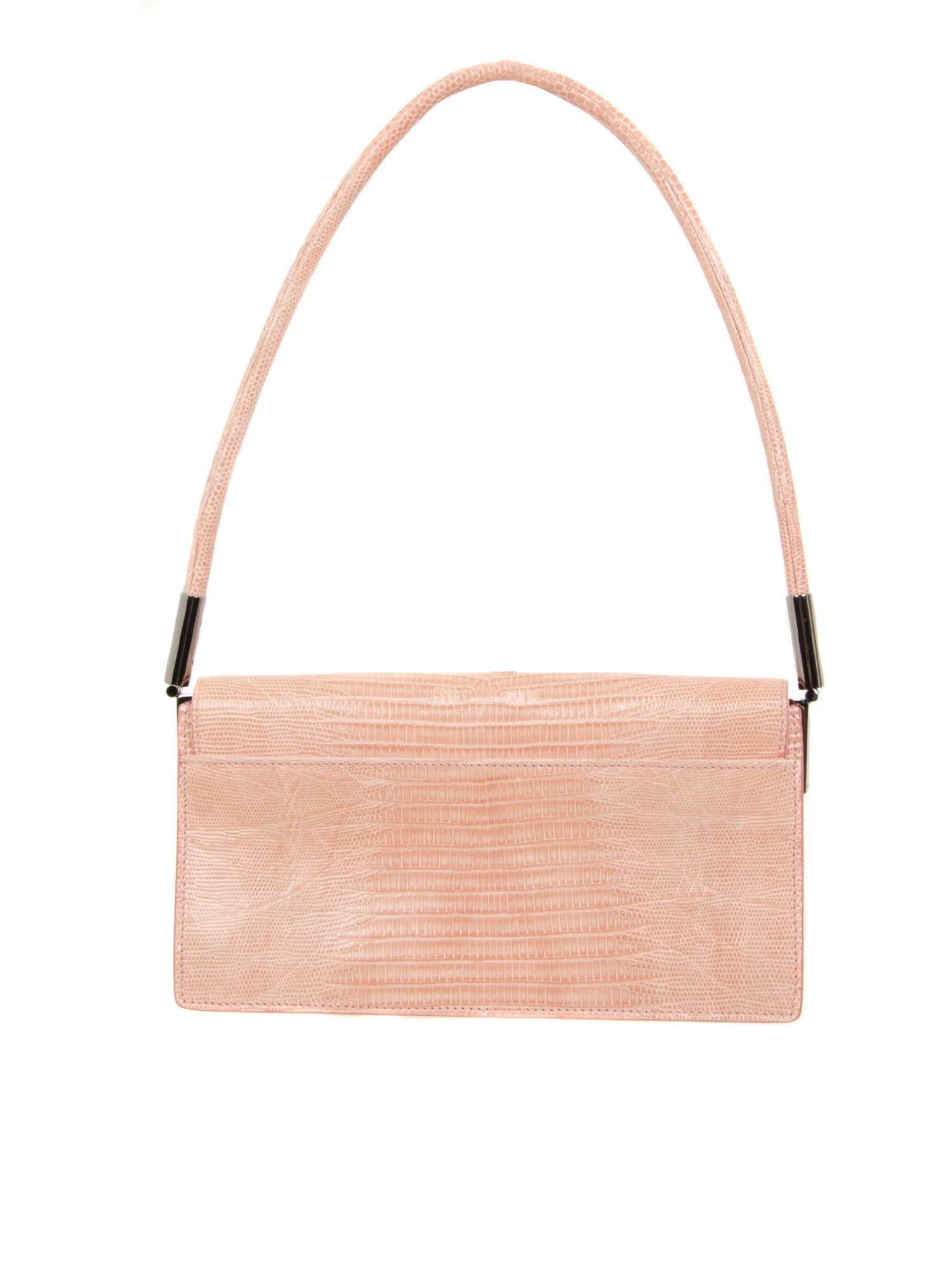 Pale Pink Lizard Shoulder Bag
