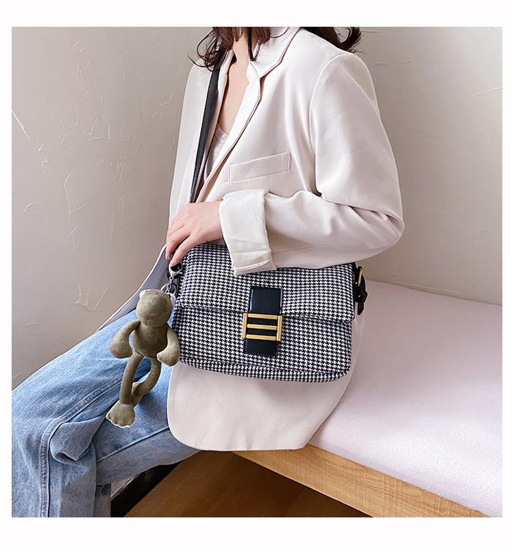 Women Lattice Shoulder Crossbody Bag