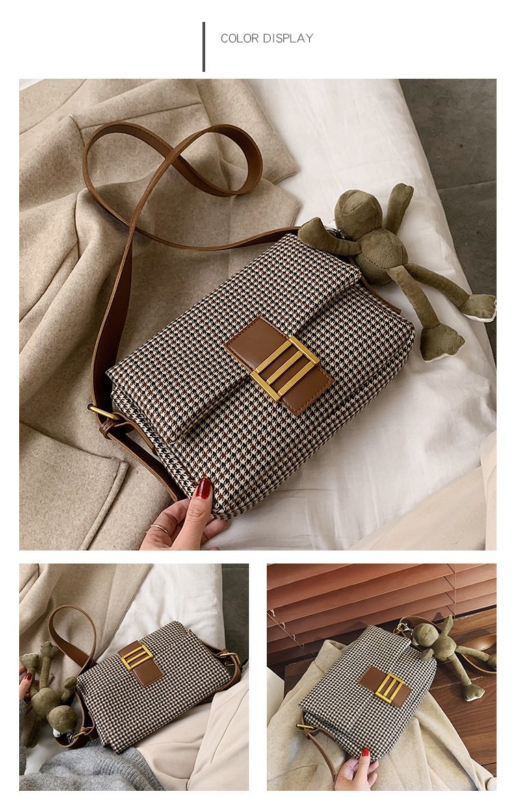 Women Lattice Shoulder Crossbody Bag