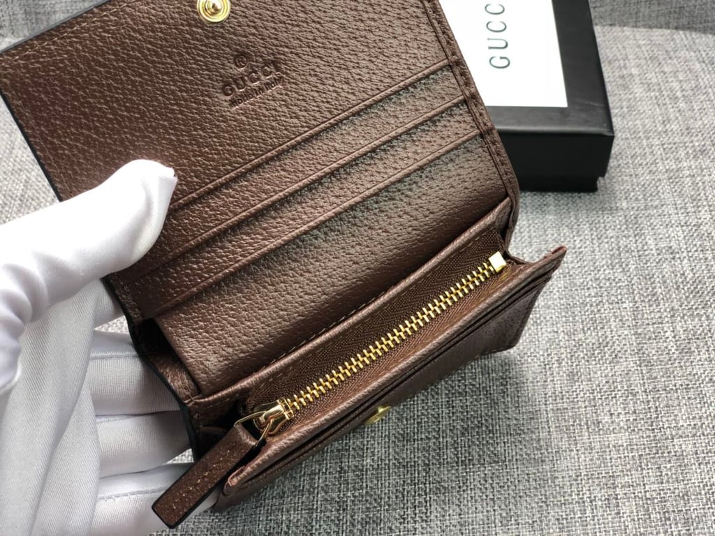 Gucci OPHIDIA Gucci CARD CASE WALLET 11CM 523155 96IWG 8745
