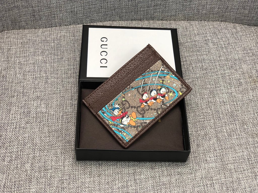 Gucci X DISNEY DONALD DUCK WALLET BROWN 10CM