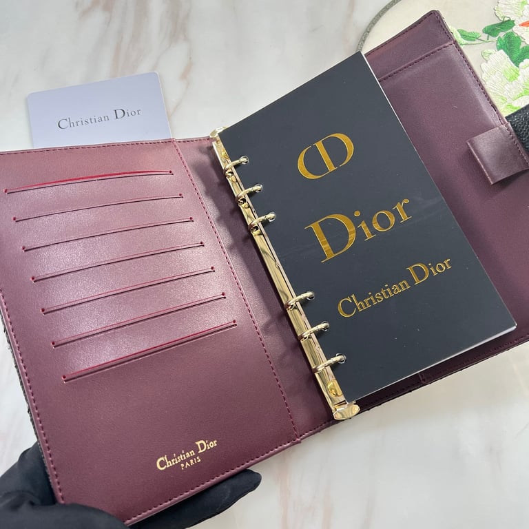 dir CARO WALLET BLACK 19CM