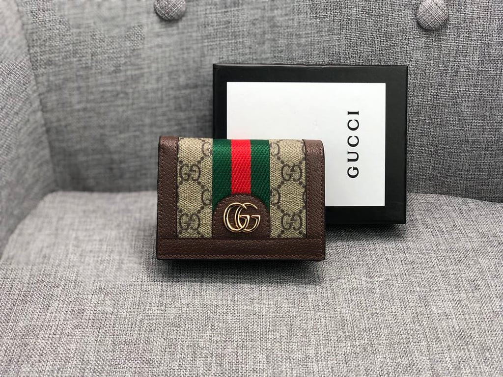 Gucci OPHIDIA Gucci CARD CASE WALLET 11CM 523155 96IWG 8745