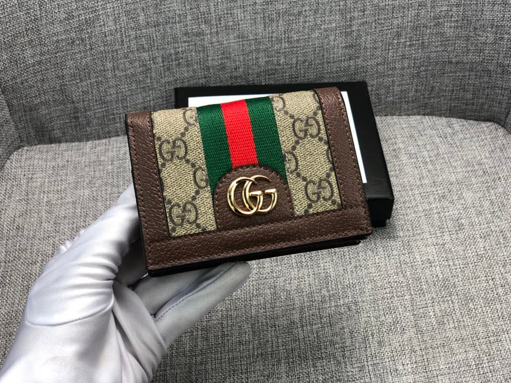 Gucci OPHIDIA Gucci CARD CASE WALLET 11CM 523155 96IWG 8745