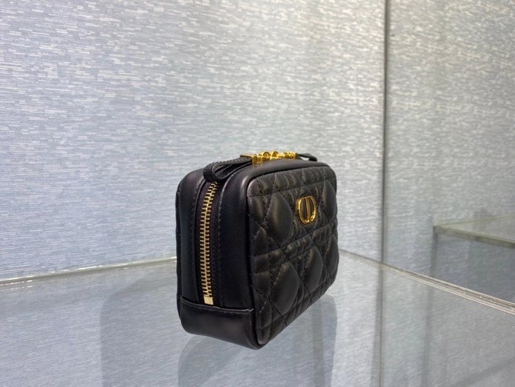 dir SMALL CARO ZIPPED POUCH BLACK CANNAGE  S5045UNSQ M900