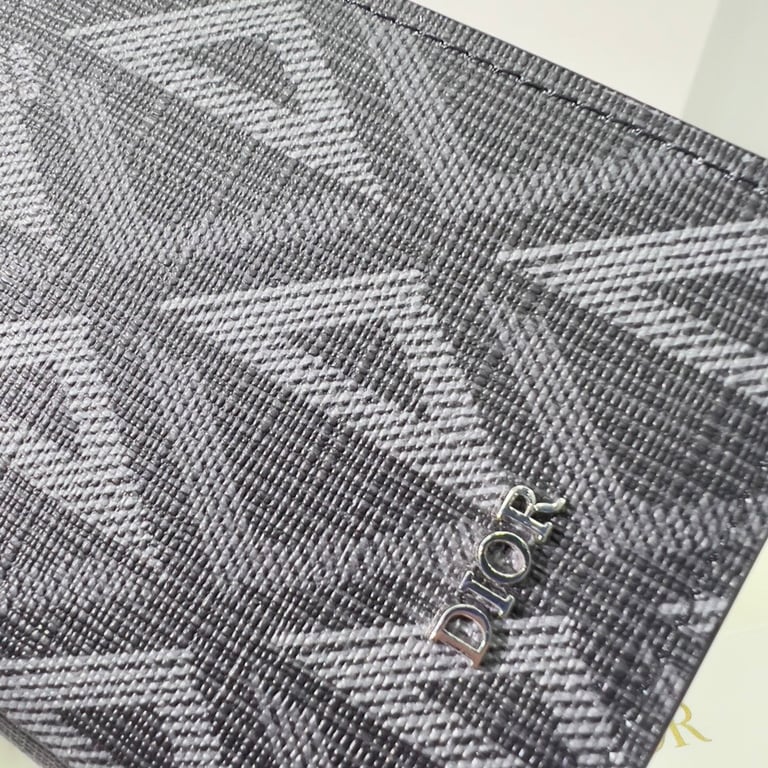 dir VERTICAL LONG WALLET BLACK CD DIAMOND CANVAS 17.5CM 2ESBC002DCO H43E