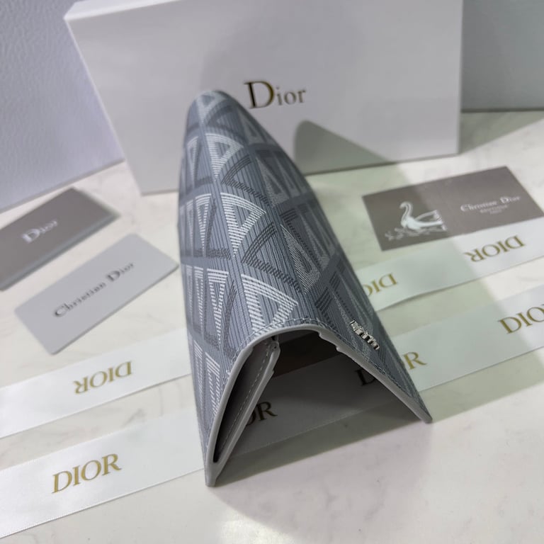 dir VERTICAL LONG WALLET GREY CD DIAMOND CANVAS 2ESBC002DCO H42E