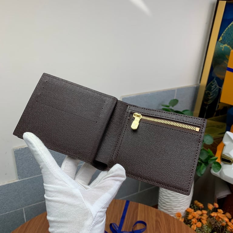 LOUIS VUITTON DAMIER BROWN COATED CANVAS 11CM N60053