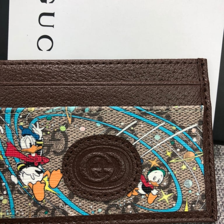 Gucci X DISNEY DONALD DUCK WALLET BROWN 10CM