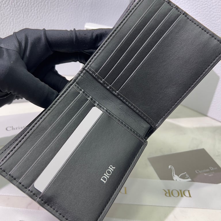 dir WALLET BLACK CD DIAMOND CANVAS 11CM 2ESBH027DCO H43E