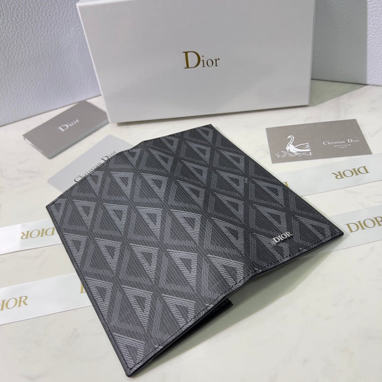 dir VERTICAL LONG WALLET BLACK CD DIAMOND CANVAS 17.5CM 2ESBC002DCO H43E