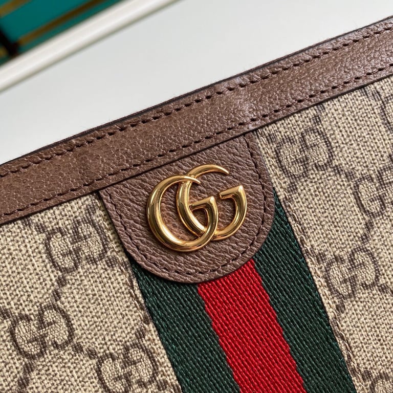Gucci OPHIDIA ZIP AROUND WALLET 19.5CM BROWN 523154 96IWG 8745
