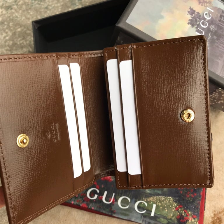 Gucci HORSEBIT 1955 CARD CASE WALLET 11CM BROWN 621887 92TCG 8563