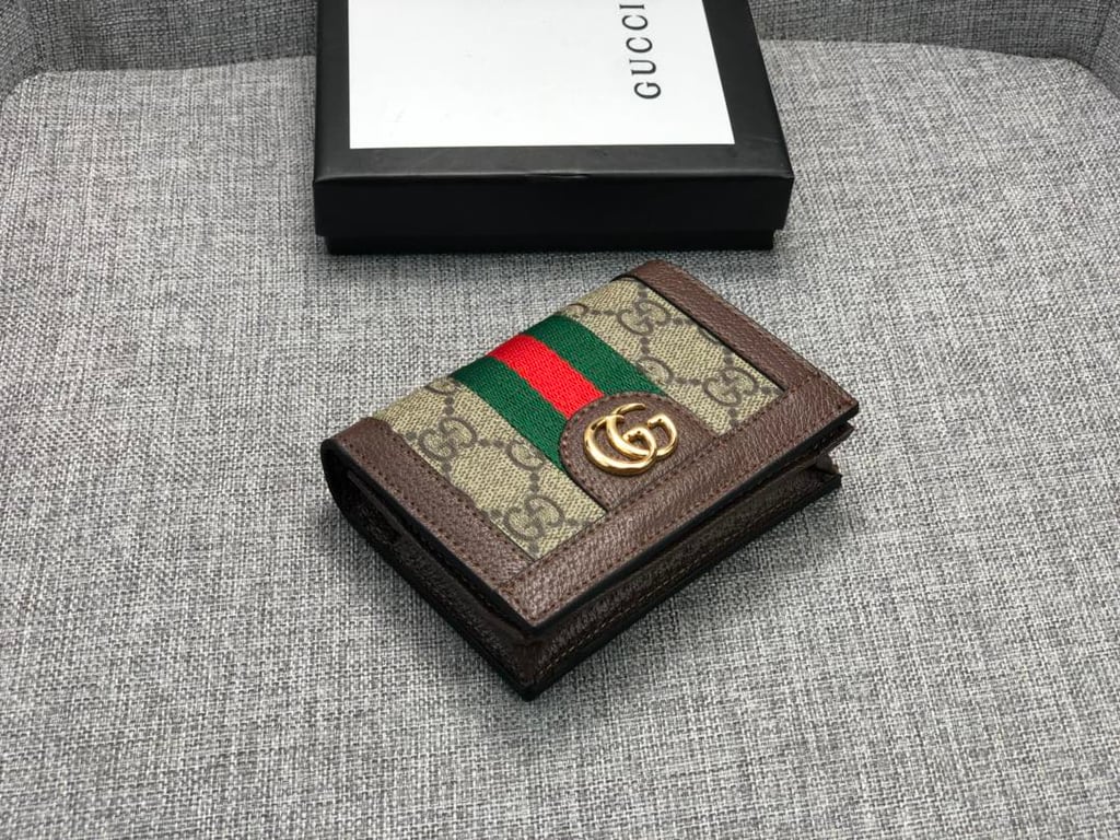 Gucci OPHIDIA Gucci CARD CASE WALLET 11CM 523155 96IWG 8745