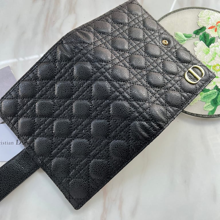 dir CARO WALLET BLACK 19CM