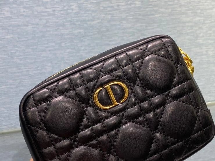 dir SMALL CARO ZIPPED POUCH BLACK CANNAGE  S5045UNSQ M900