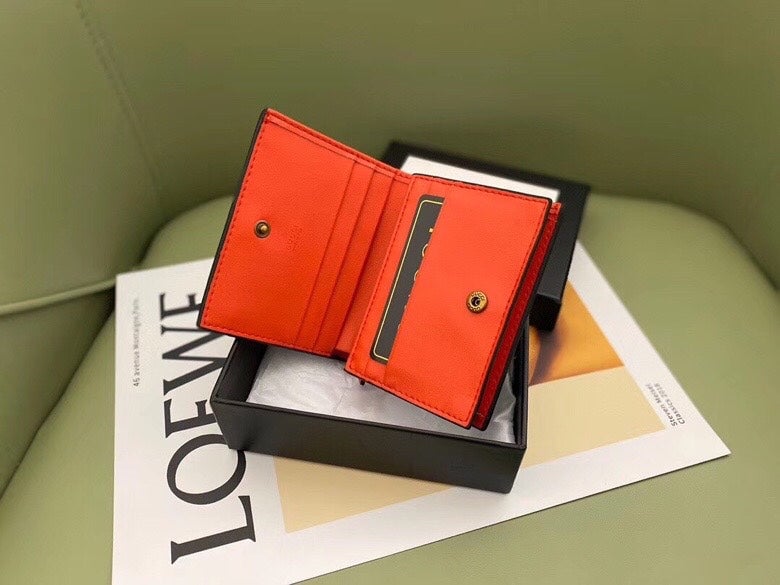Gucci SUPREME CANVAS CARD CASE WALLET WITH CHERRIES RED LEATHER INSIDE 10CM 476050