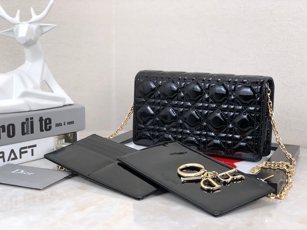 dir LADY POUCH CHERRY BLACK S0204OVRB_M900
